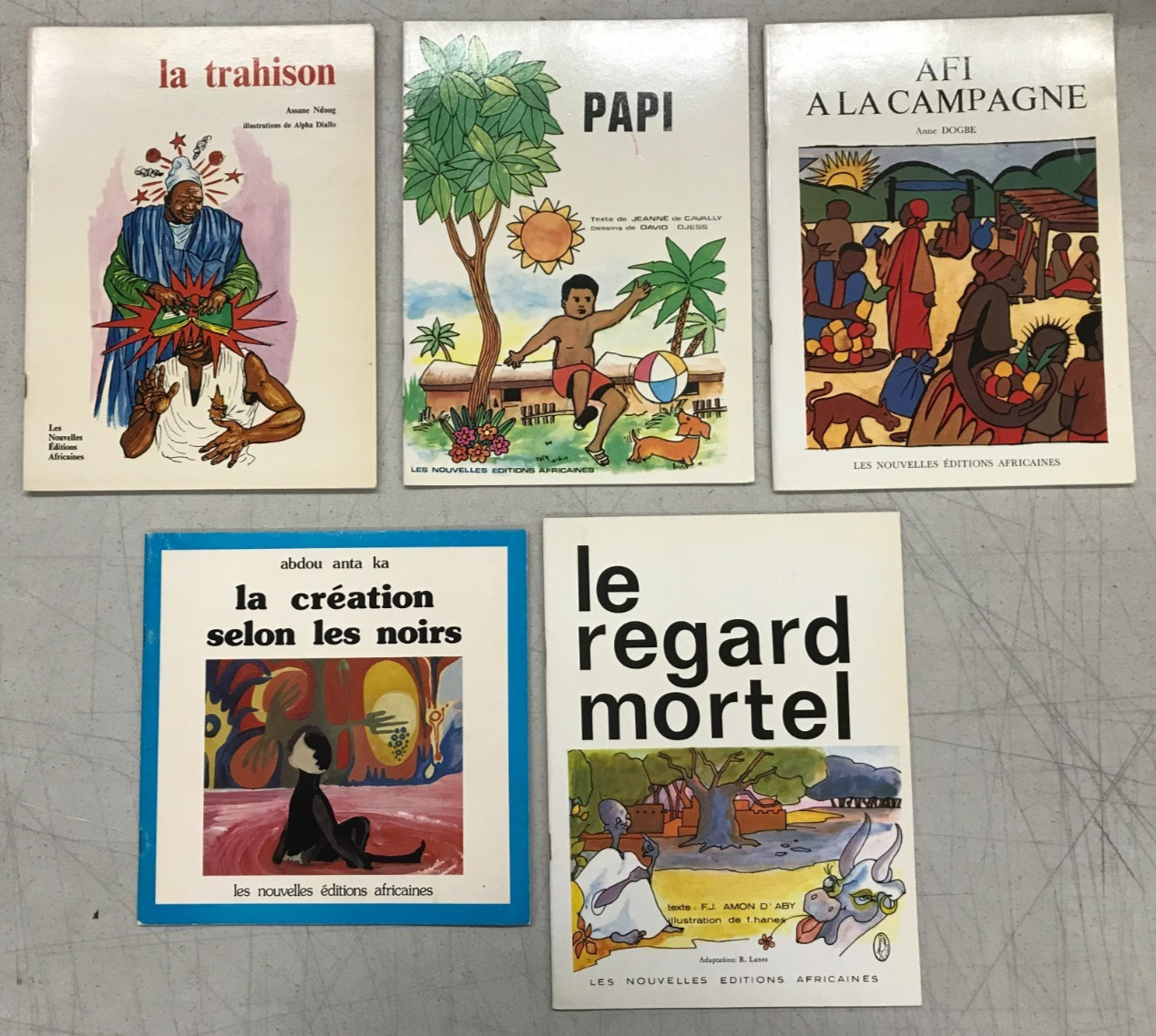Les Nouvelles Editions Africaines, Lot of 5 (French) 1975-1977 PAM E-38