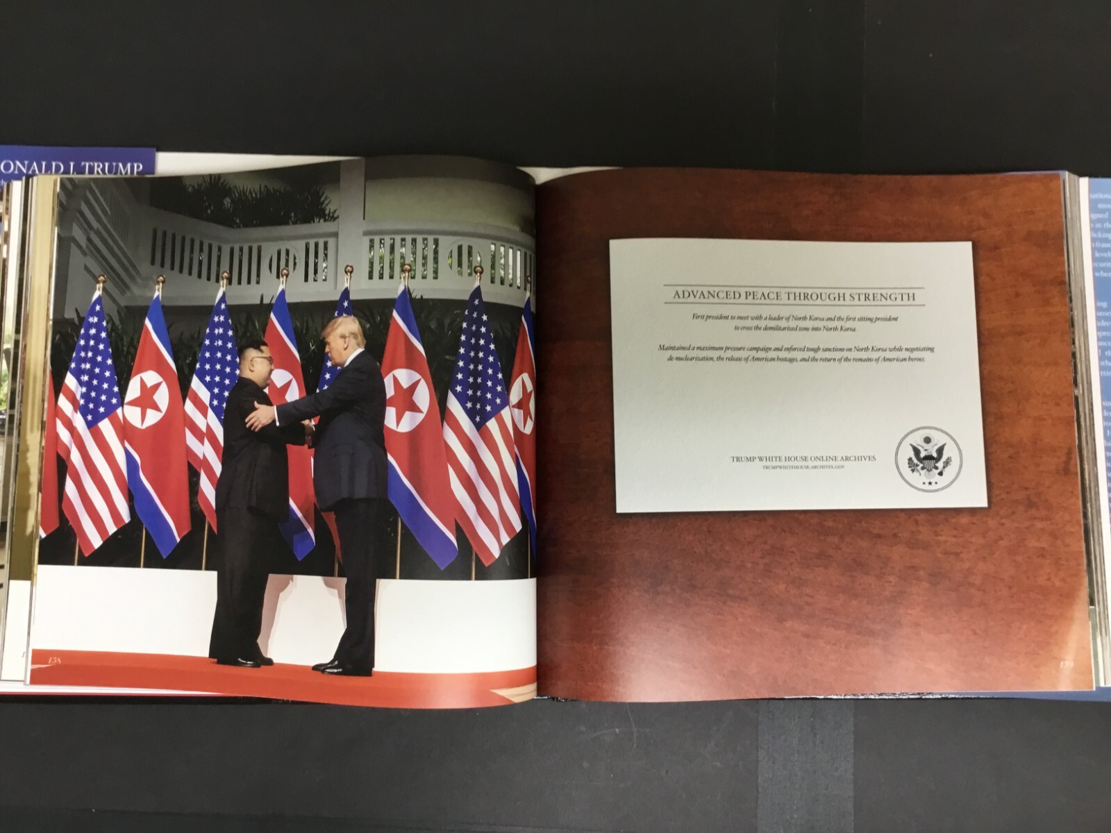 President Donald J Trump Our Journey Together Used Hard Cover Book