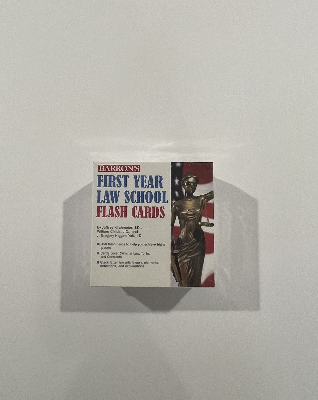 NEW Barton’s First Year Law School Flash Cards : 350 Cards 2010 RARE SEALED