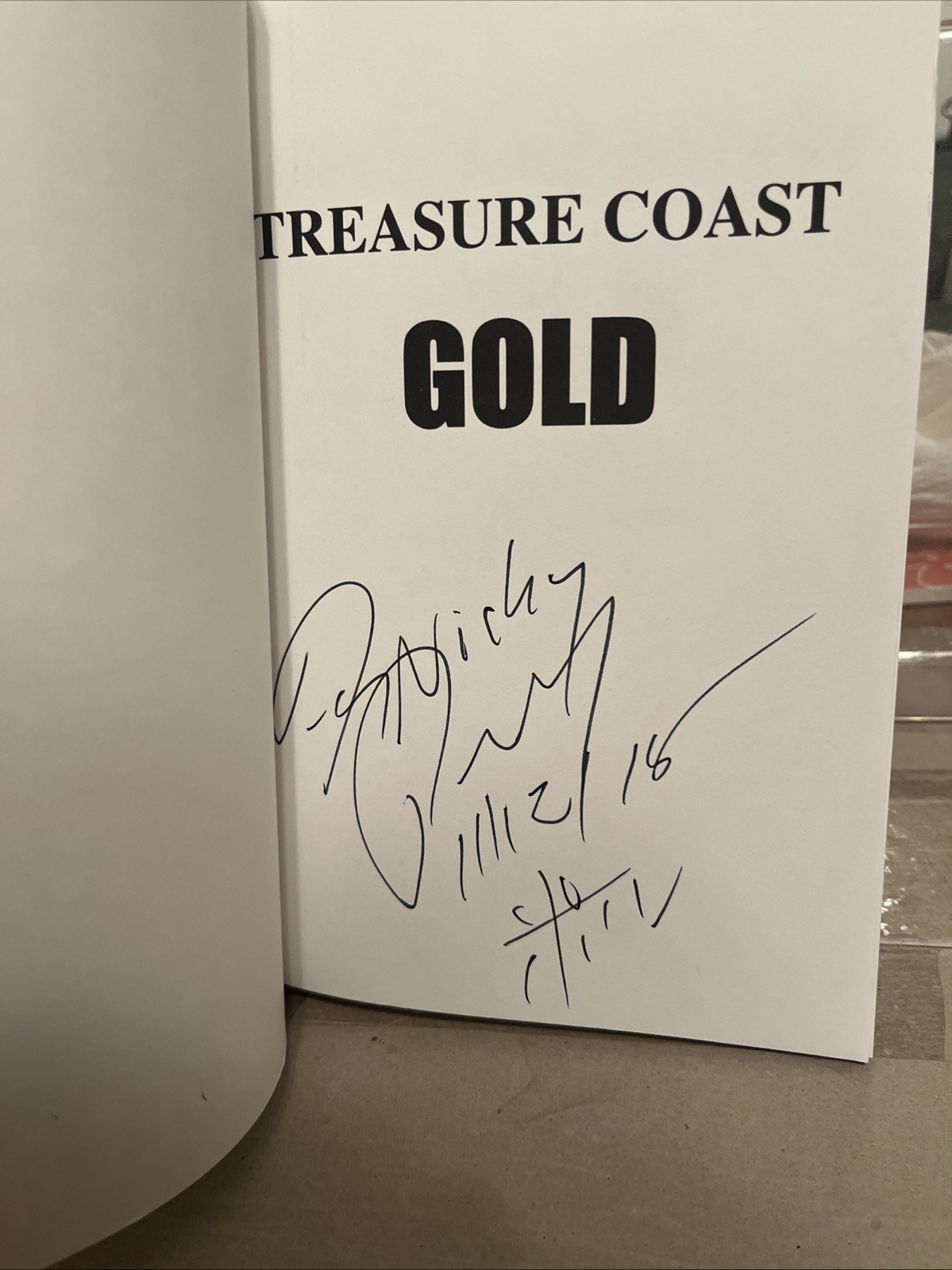 Signed Treasure Coast Gold By Paul McElroy First Edition 1st Printing TPB