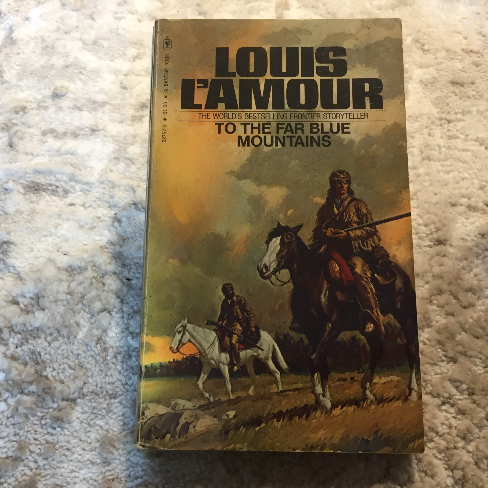 To The Far Blue Mountains Louis L’Amour 1977 Bantam Transatlantic Flight Western