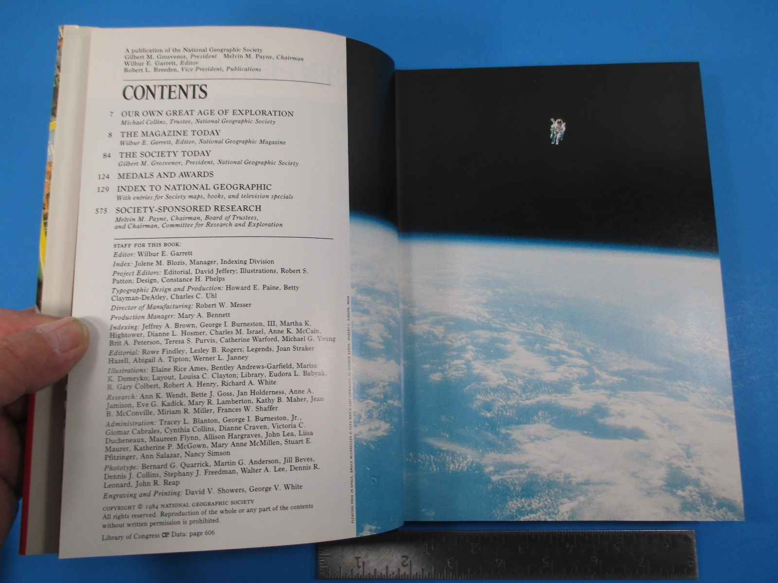 National Geographic Index 1947-183 Book HC DJ 606 Pages 1984 Reference Tool