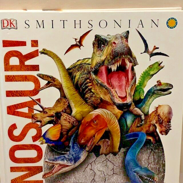 Dinosaurs Book Prehistoric Creatures 1st Ed Table Room Decor Staging Illustrated