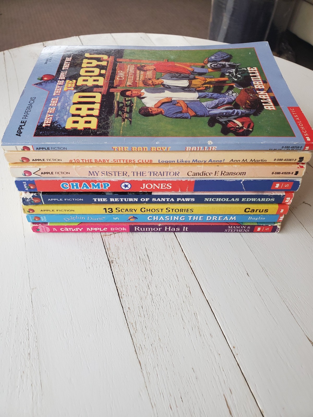 8 Vintage Apple Fiction Paperbacks Book Lot Scholastic 1980’s 1990’s 2000’s