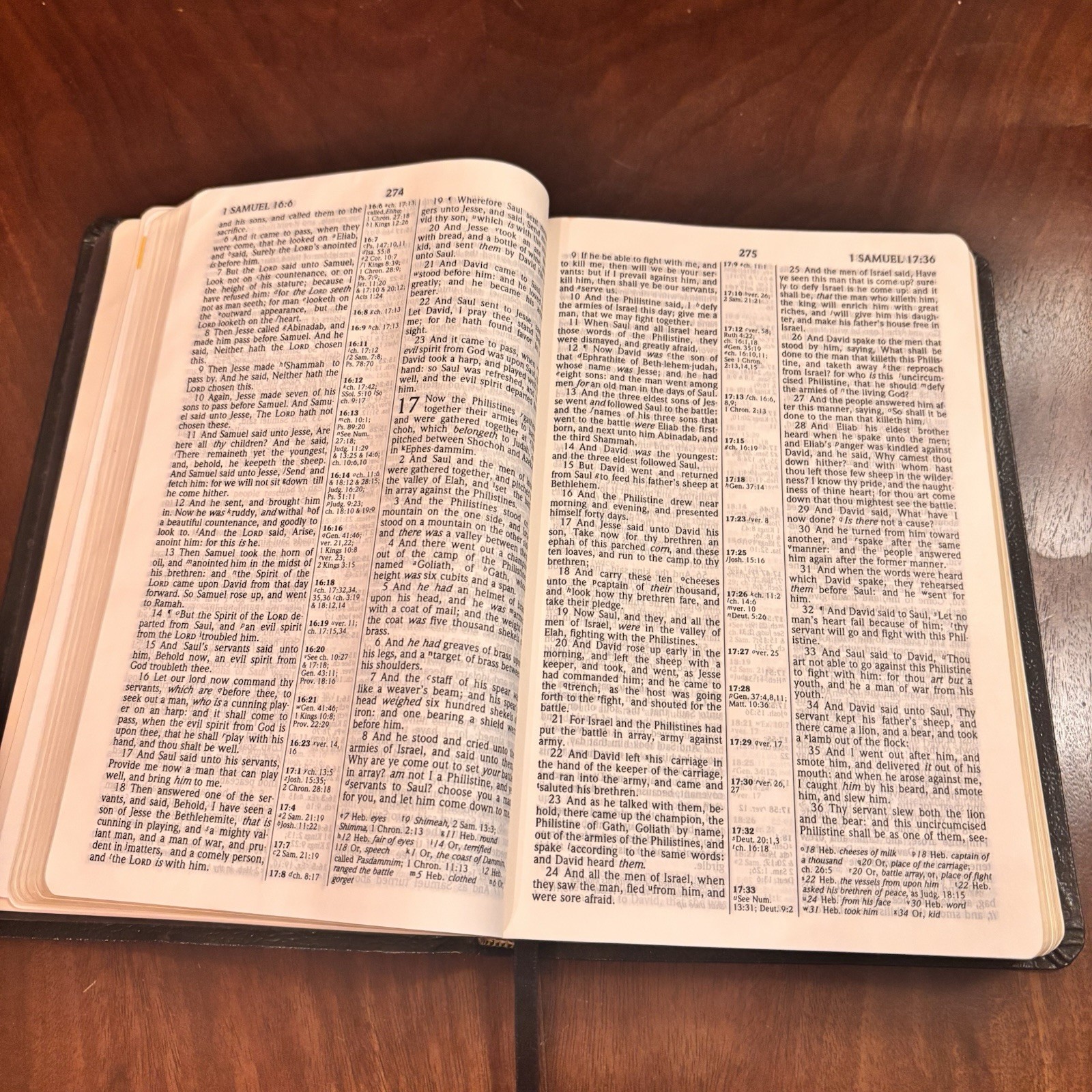 Holy Bible KJV UltraThin Reference Concordance Black Bonded Leather Holman 1999