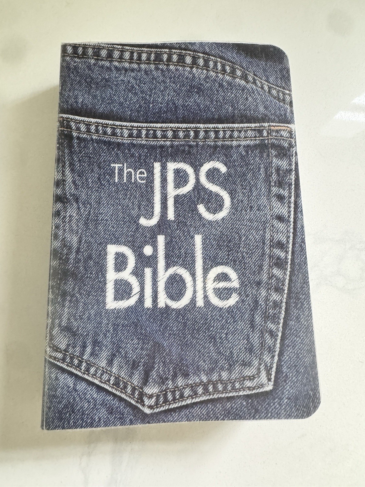THE JPS BIBLE Pocket sized Denim Photo Jewish Publication Society 6 Inches