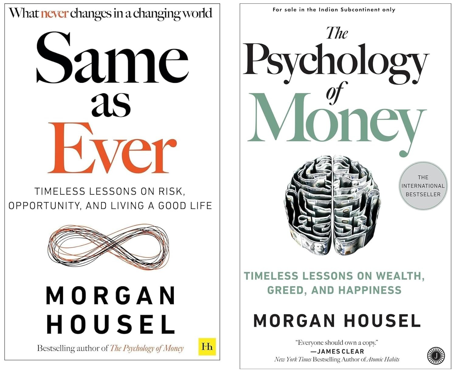 Morgan Housel 2 Books Collection Set Same as Ever, Psychology of Money Paperback