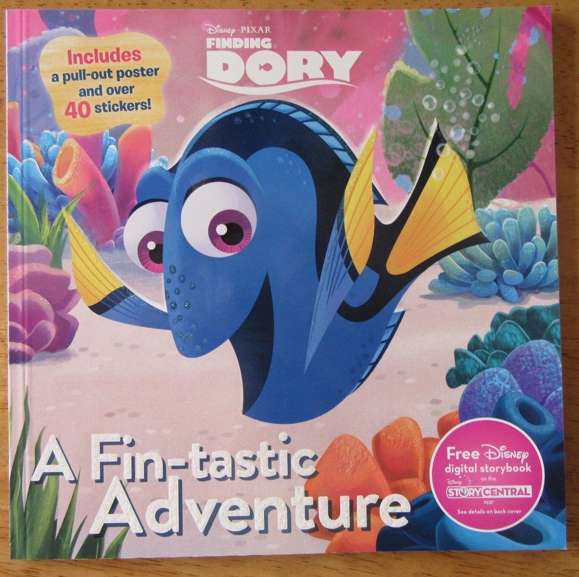 Disney Finding Dory A Fin-tastic Adventure Puzzle Book NEW PB Poster Stickers