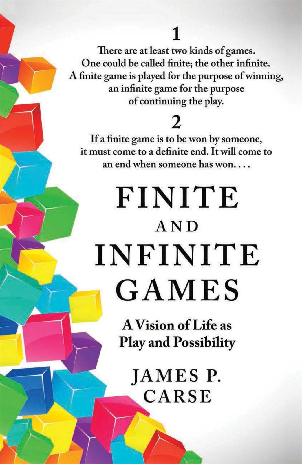 Finite and Infinite Games – paperback Carse, James