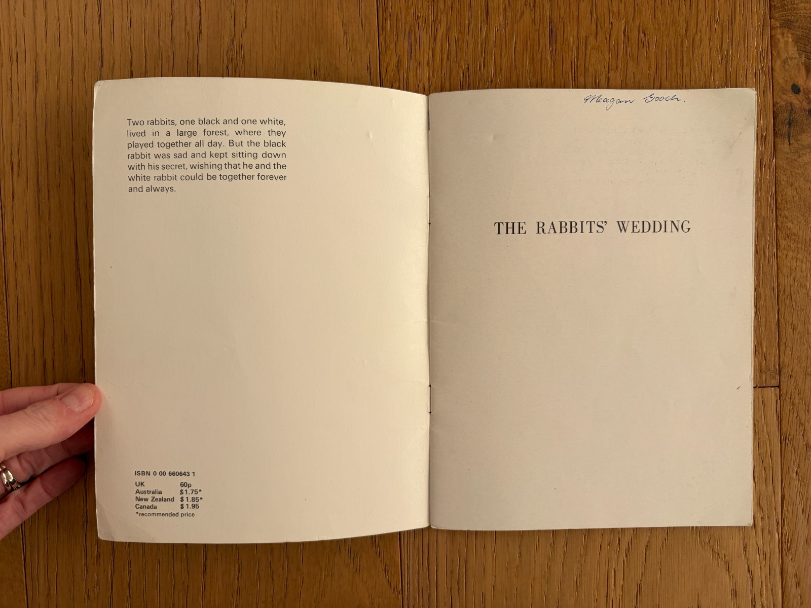The Rabbits’ Wedding by Garth Williams 1st Picture Lions PB 1973 Vintage