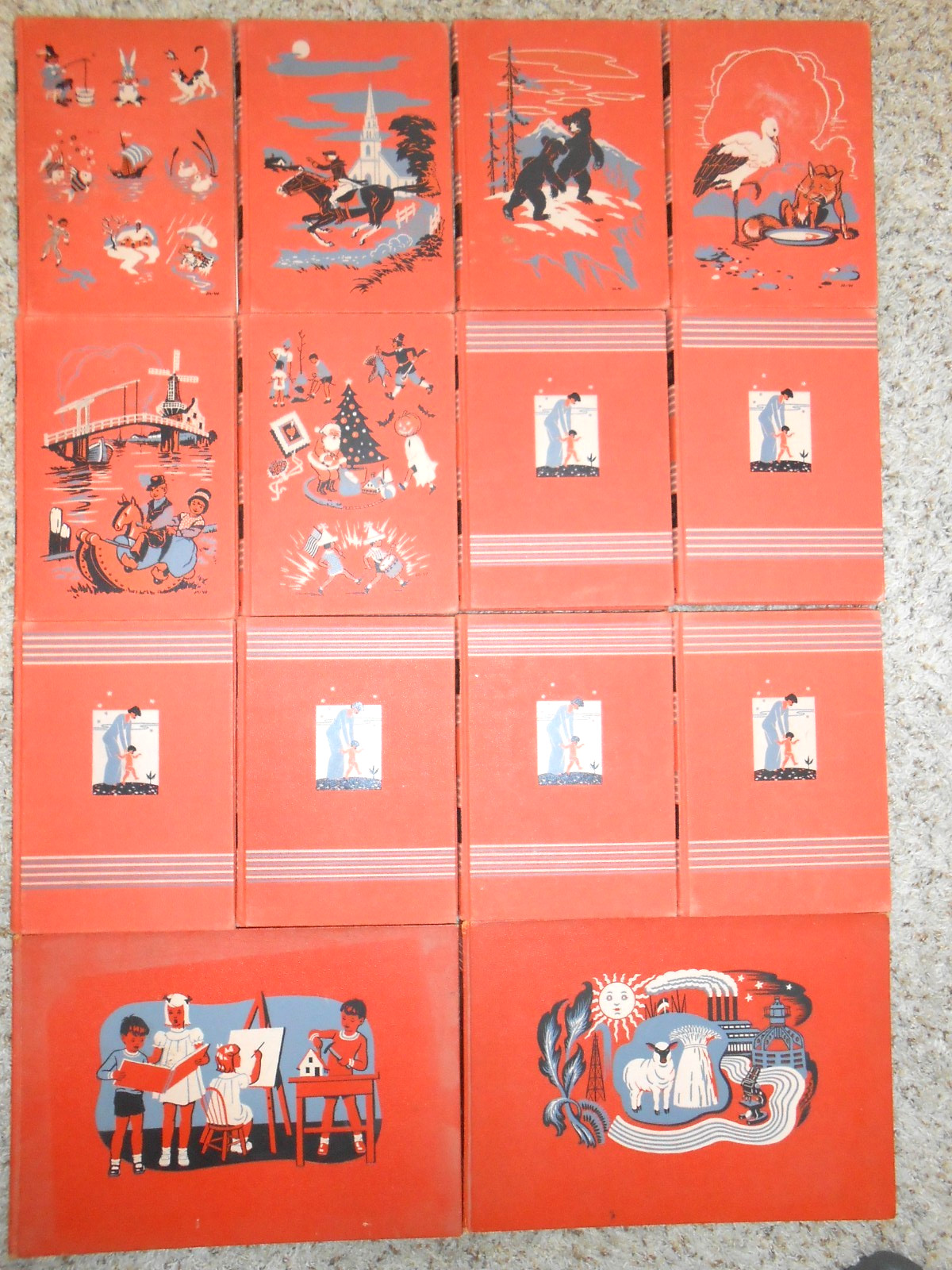 CHILDCRAFT IN 14 VOLUMES Complete Set 945, 1949 – HC GC