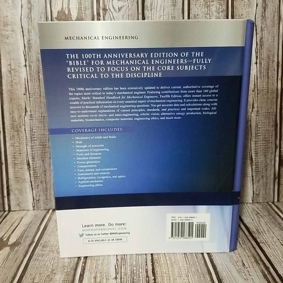 Marks’ Standard Handbook for Mechanical Engineers 12th Edition Sadegh Worek