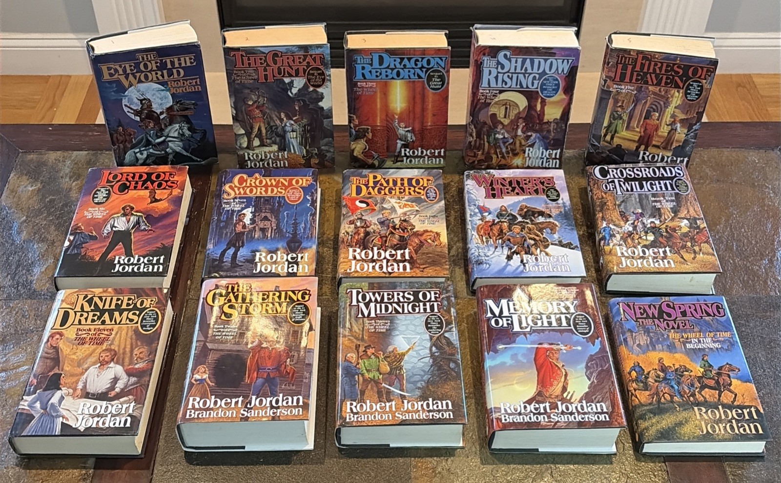Robert Jordan The Wheel Of Time Complete Hardcover Set Rare Book Club Editions