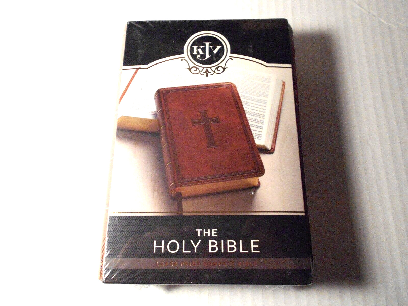 KJV Holy Bible Large Print Compact Bible Brown Faux Leather Bible New sealed