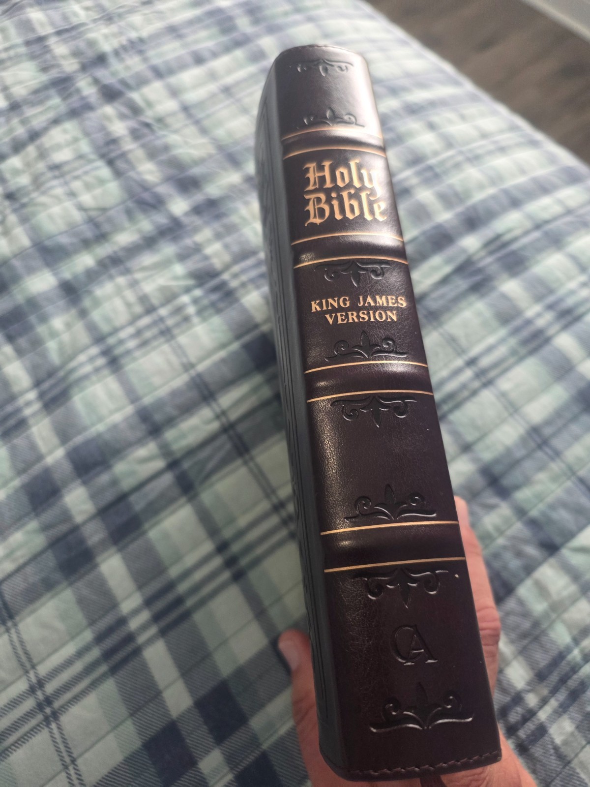 KJV Study Bible, Large Print King James Version Holy Bible, Thumb Tabs, Ribbons,
