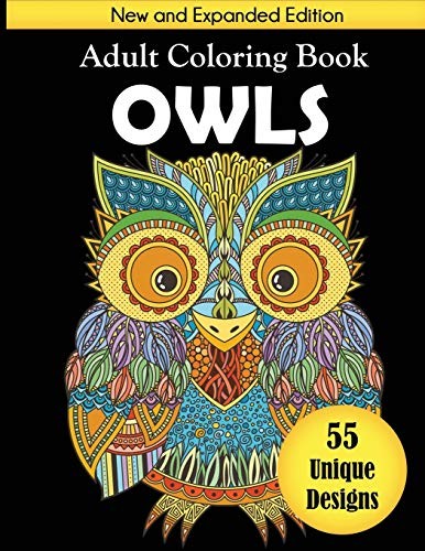 Owls Adult Coloring Book: New and Expan… by Dylanna Press Paperback / softback