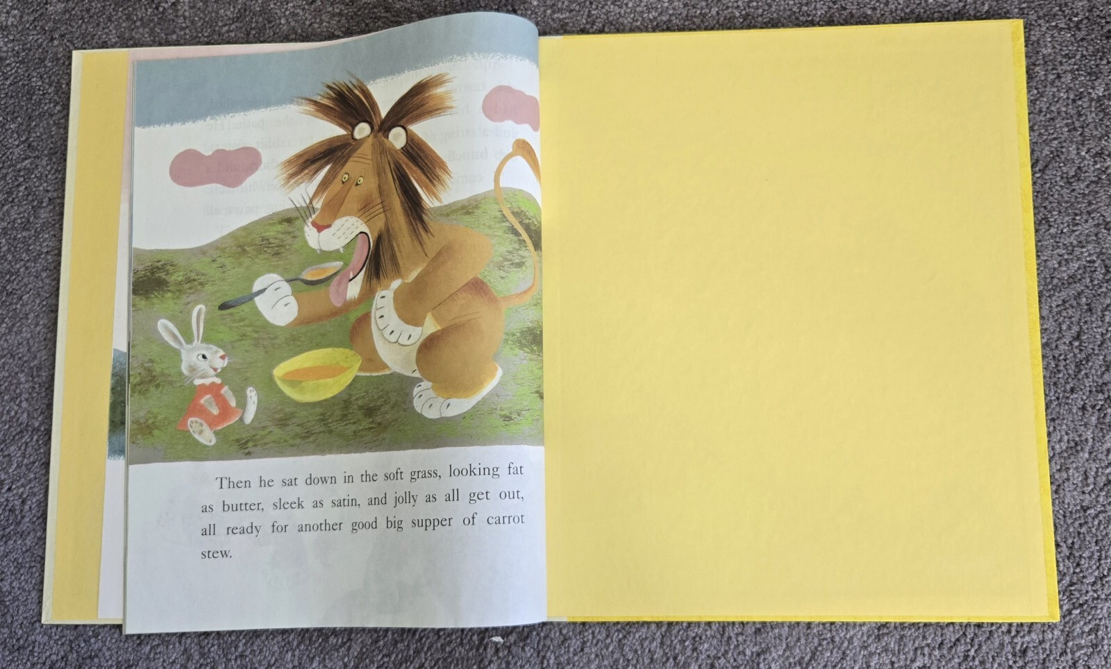 2 Giant Little Golden Books, Saggy Baggy Elephant, Tawny Scrawny Lion, 13.5×16″