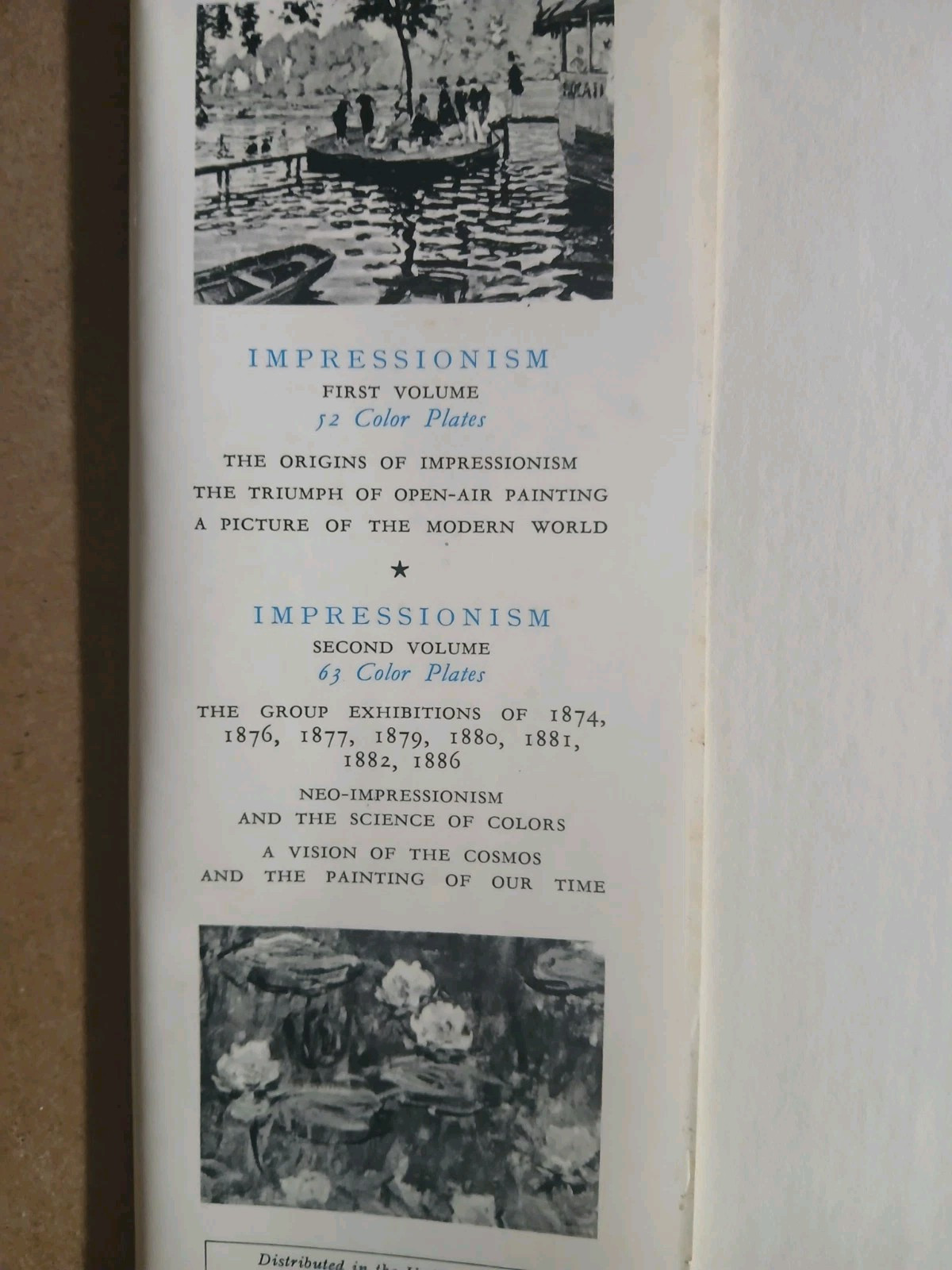 Impressionism After 1873 Second Volume By Jean Leymarie – 63 Color Plates