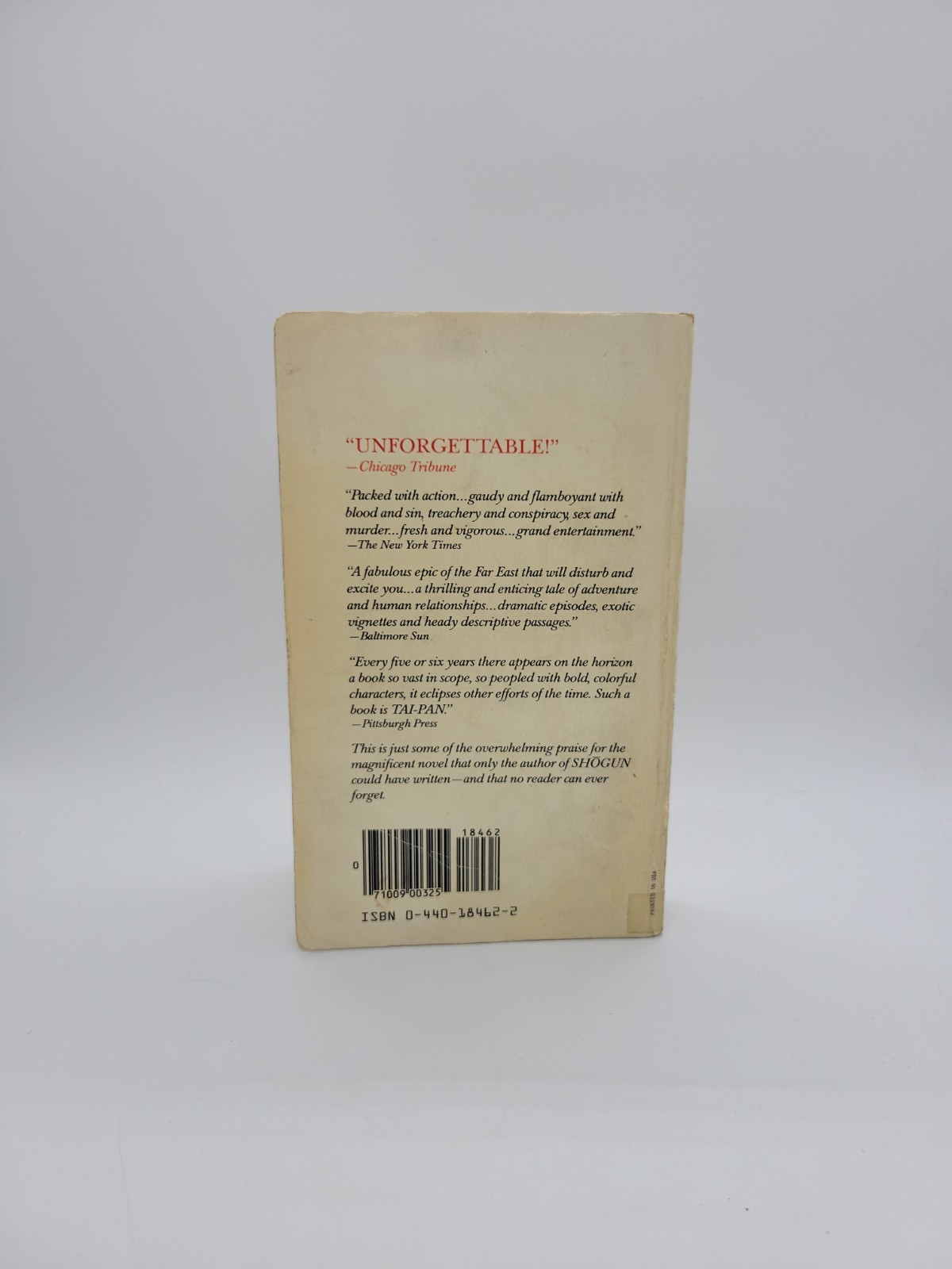 Asian Saga Ser.: Tai-Pan by James Clavell 1980 Trade Paperback Vintage