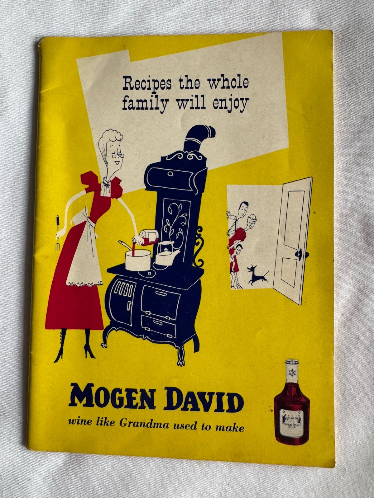 Vintage Mogen David Wine Booklet Promotional Recipes, Cookbook 42 Pages 5×7