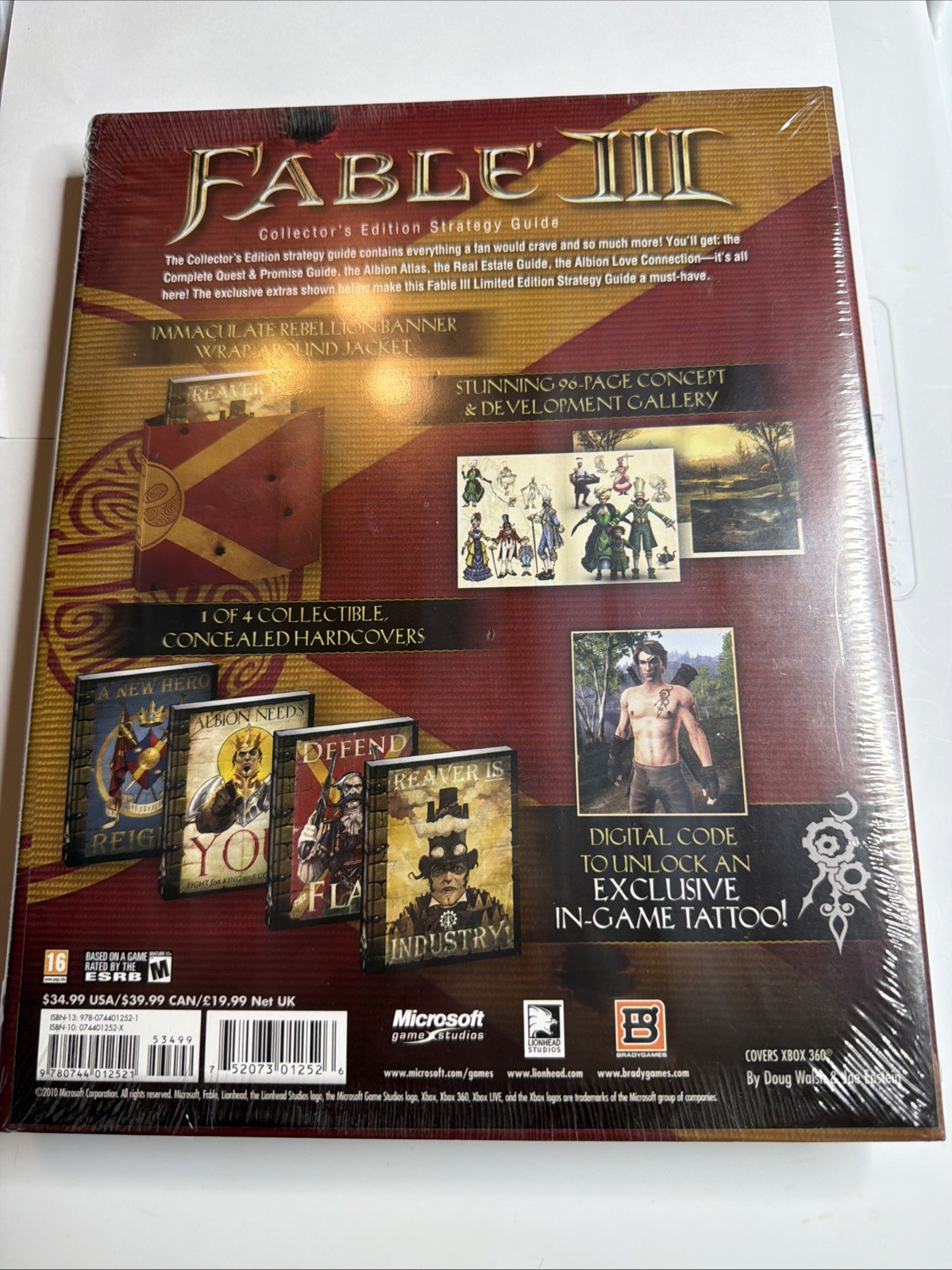 BOOK FABLE III Collectors Edition Strategy Guide Hardcover NEW SEALED