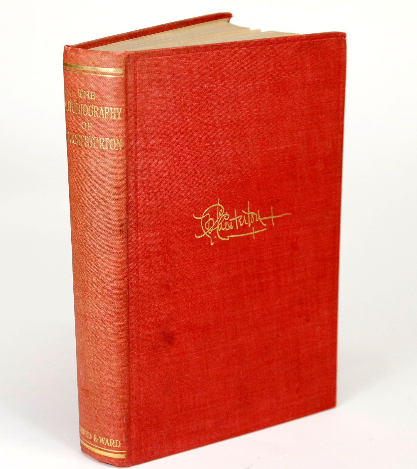 The Autobiography of G. K. Chesterton~Sheed and Ward-1936 1ST EDITION