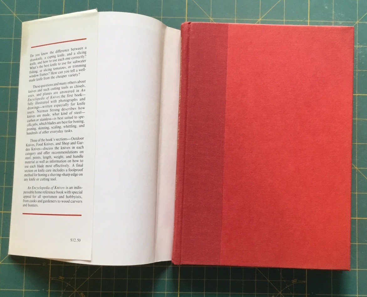 An Encyclopedia of Knives by Norman M. Strung, 1976 book, 220 Pages Many Picture