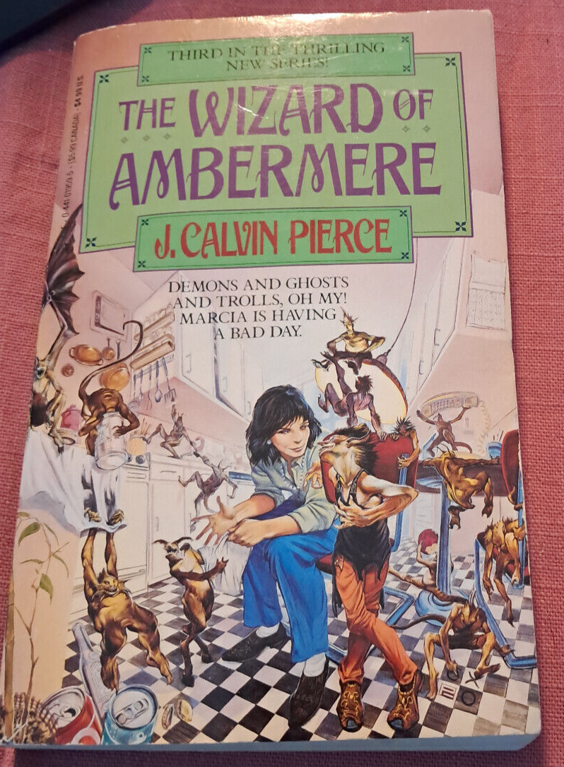 The Wizard of Ambermere by J. Calvin Pierce fantasy Paperback 1993 Demons Ghosts