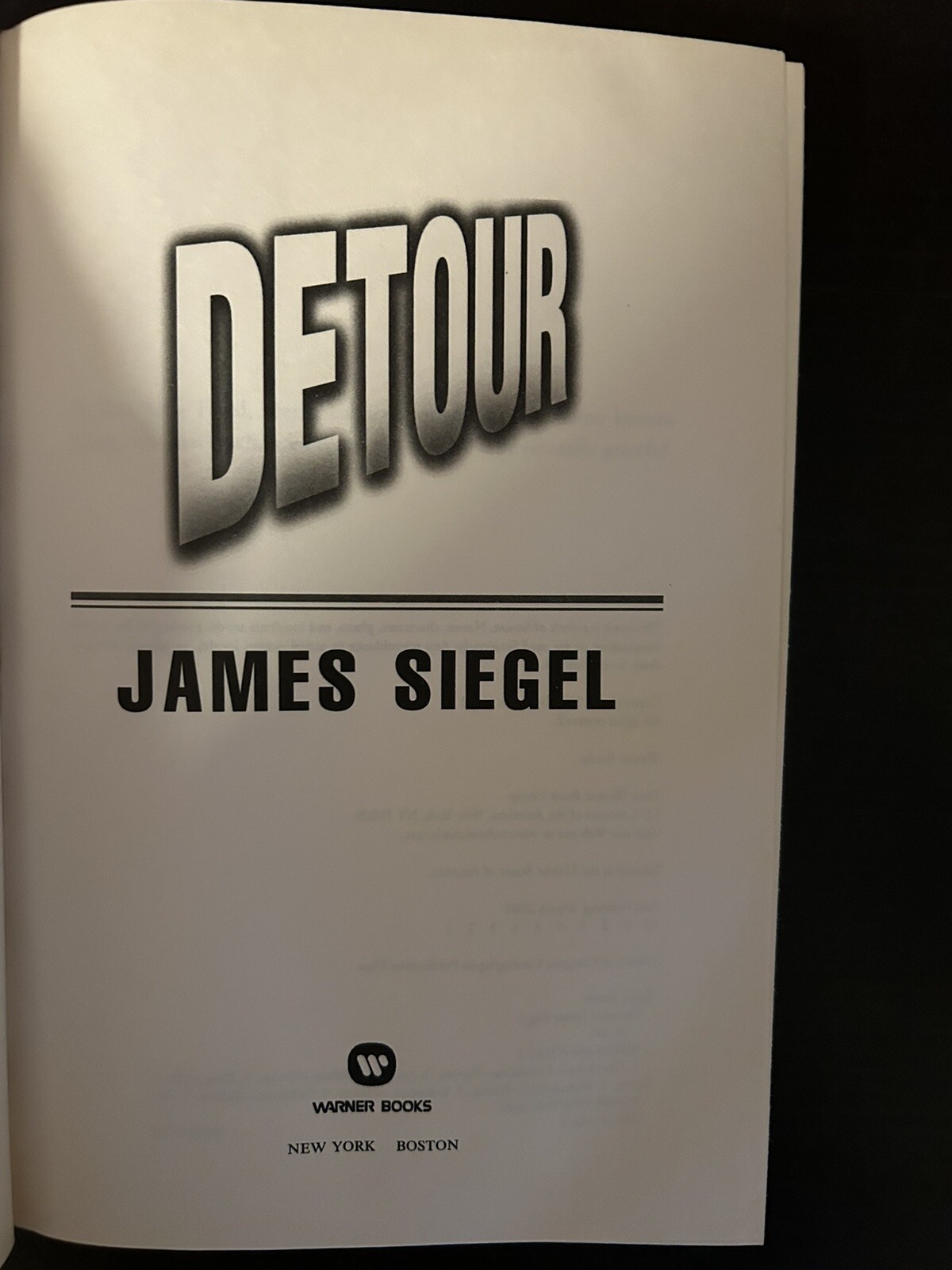 Detour – by James Siegel
