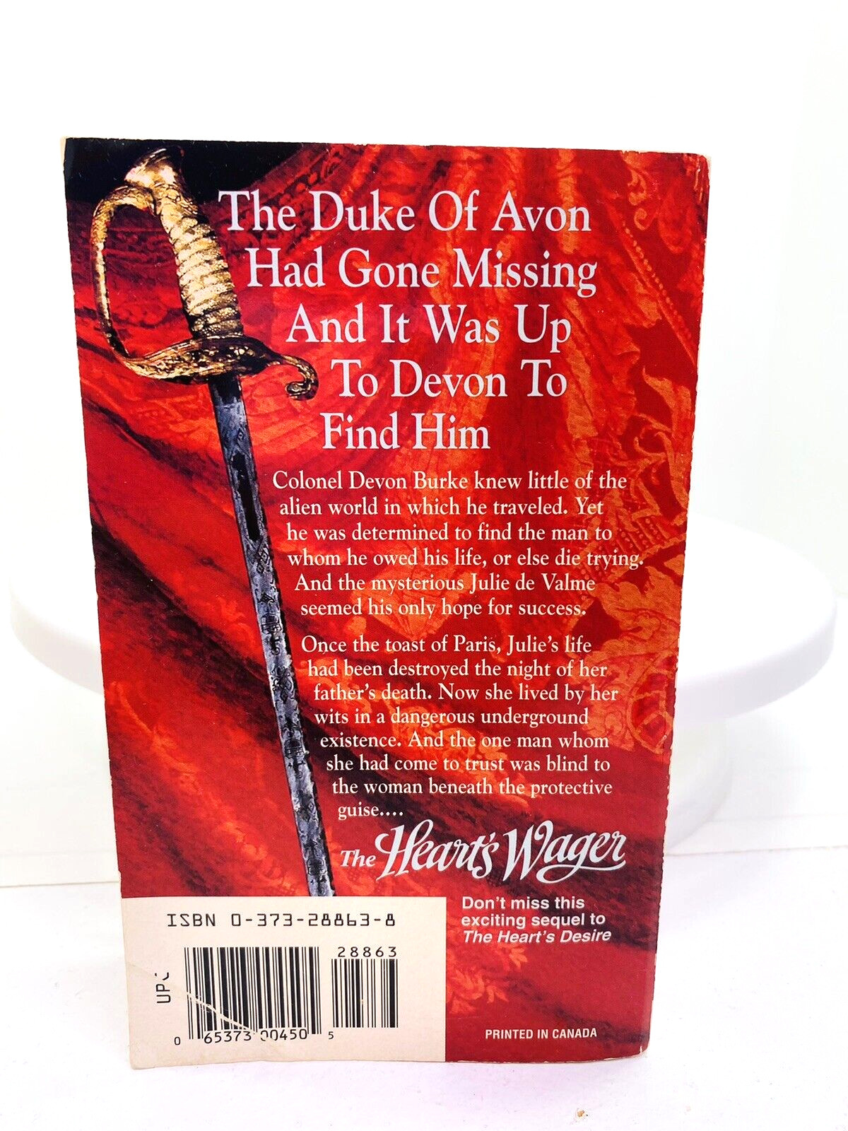 Gayle Wilson The Heart’s Wager Paperback PB Book 1995