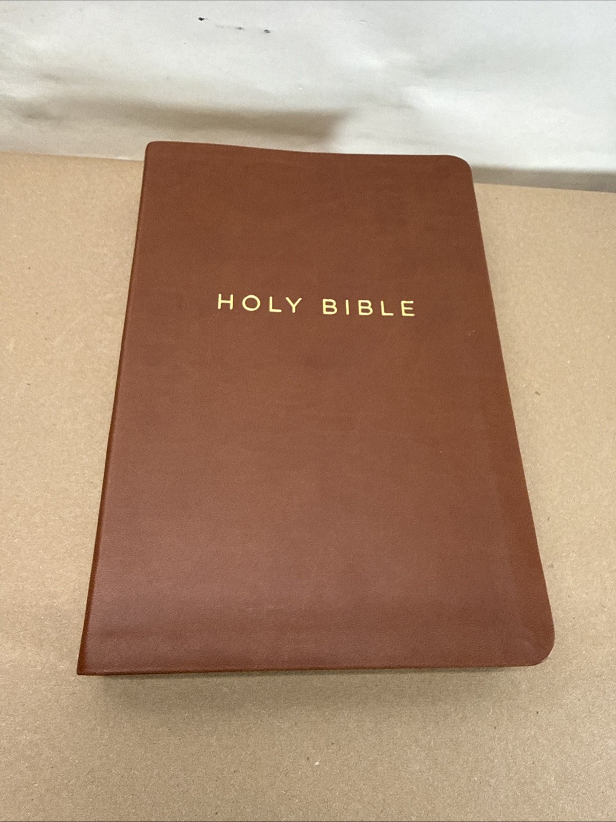 NKJV GIANT PRINT Holy Bible Indexed Edition Red Letter Brown Leathersoft NEW