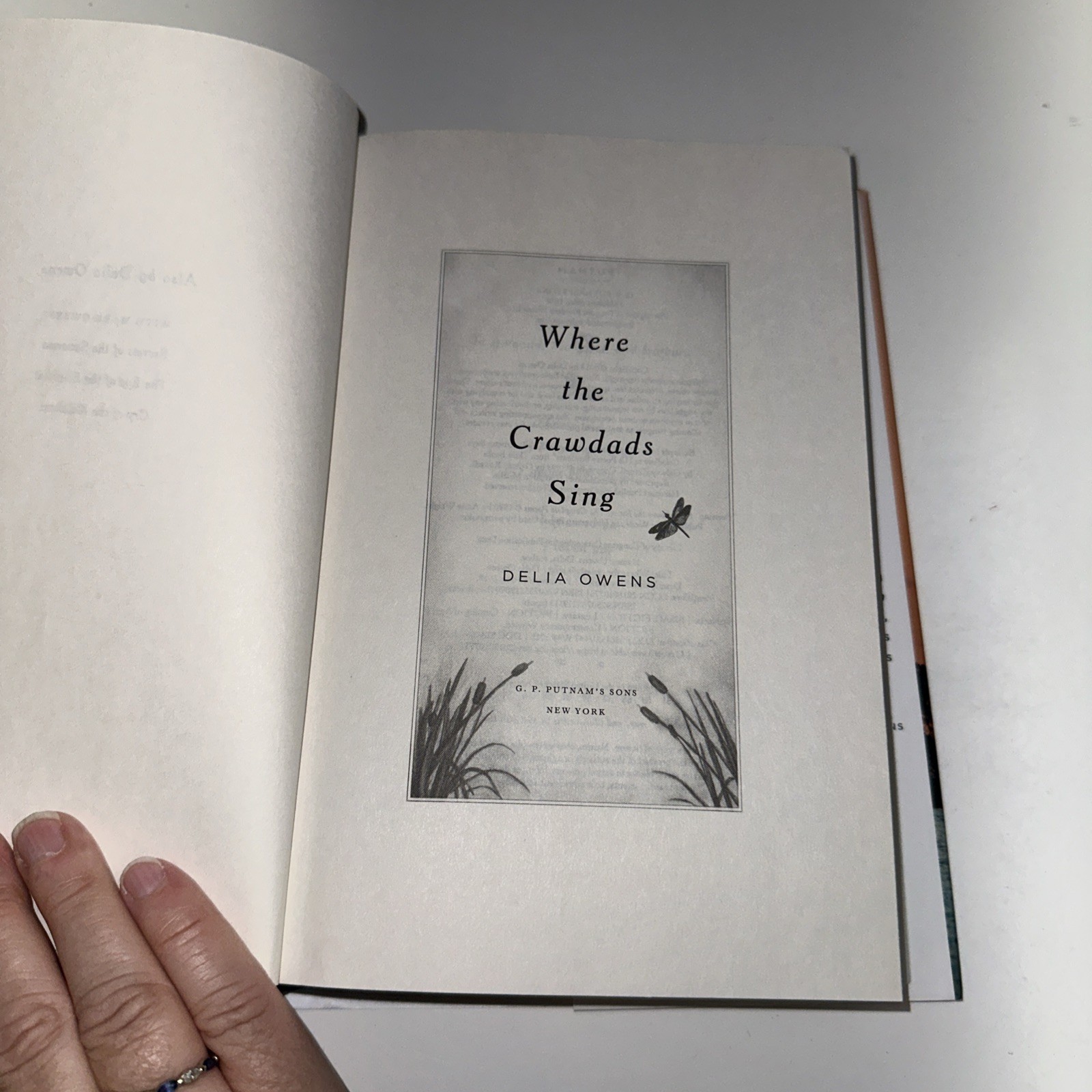WHERE THE CRAWDADS SING by Delia Owens (2018, Hardcover) Later Printing
