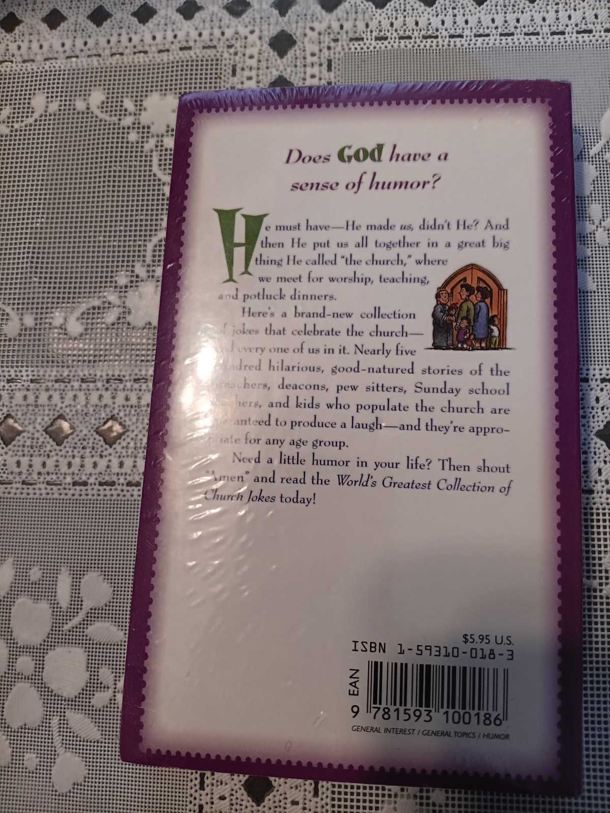 Barbour World’s Greatest Collection of Church Jokes new in clear wrapper 4x7x3/4