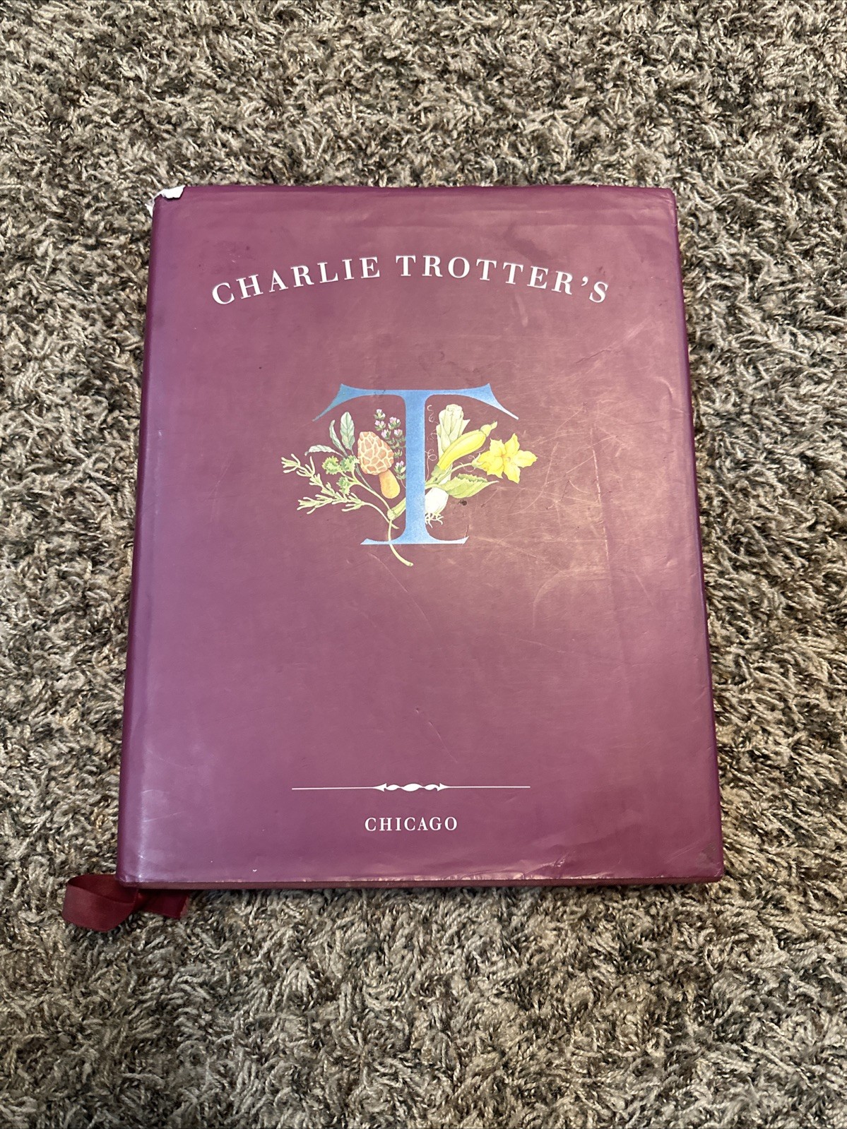 Vintage 1994 Charlie Trotter’s Cookbook Chicago Hardcover Ten Speed Press