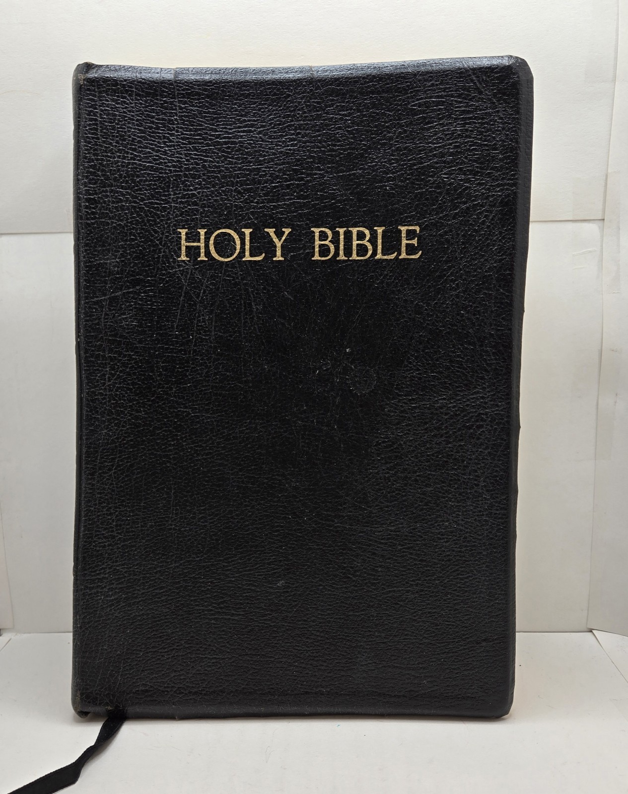 Holy Bible KJV Giant Print by Thomas Nelson, Inc. 1990 Bonded Leather Cover Good