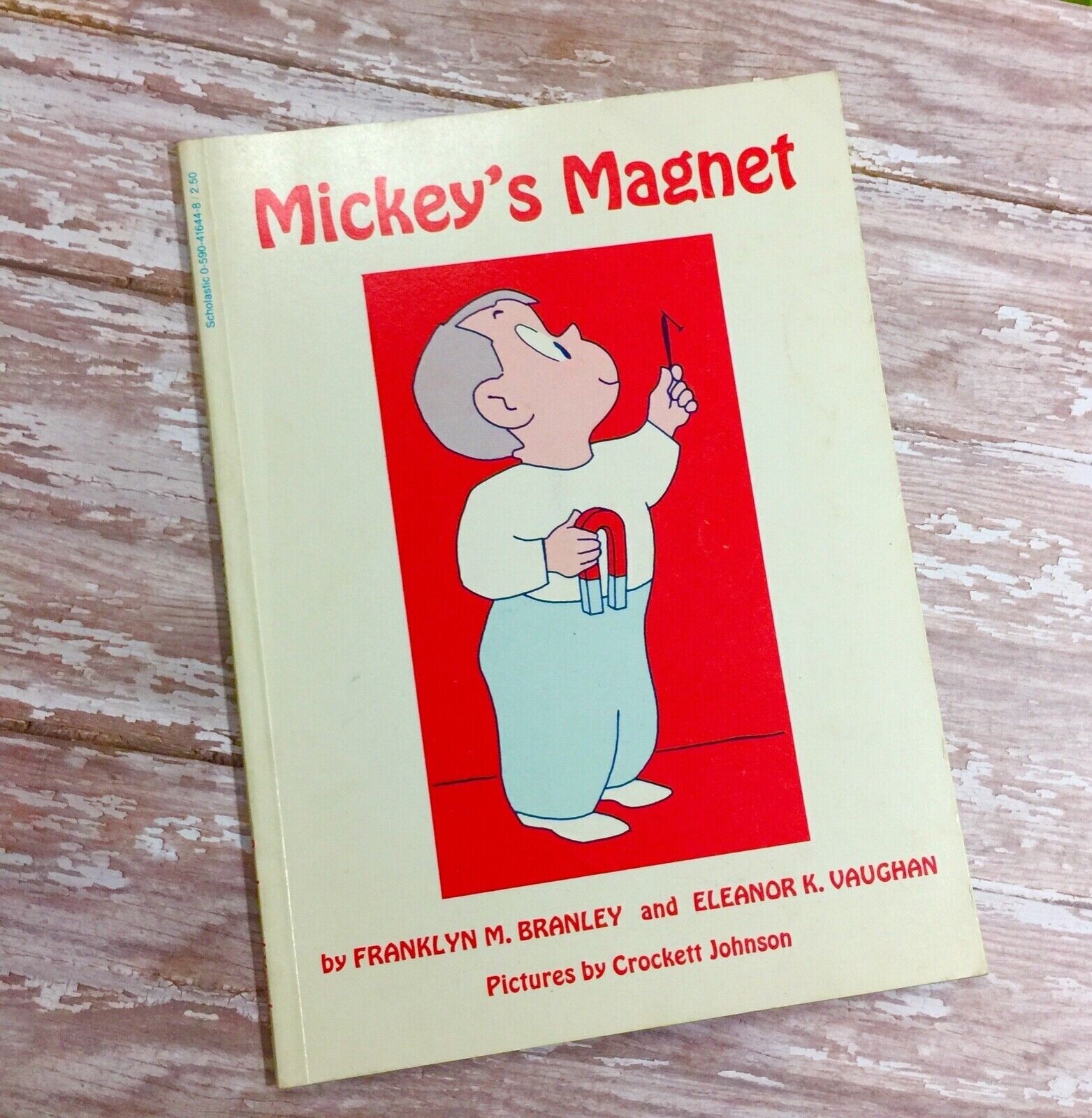 Vtg Children’s Story Book Scholastic Mickey’s Magnet illustrated Kids Discovery
