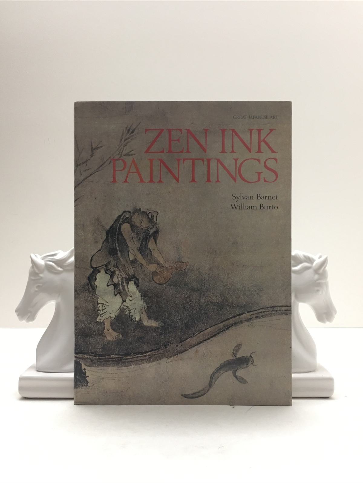 ZEN INK PAINTINGS: GREAT JAPANESE ART By Sylvan Barnet and William Burto 1982 HC