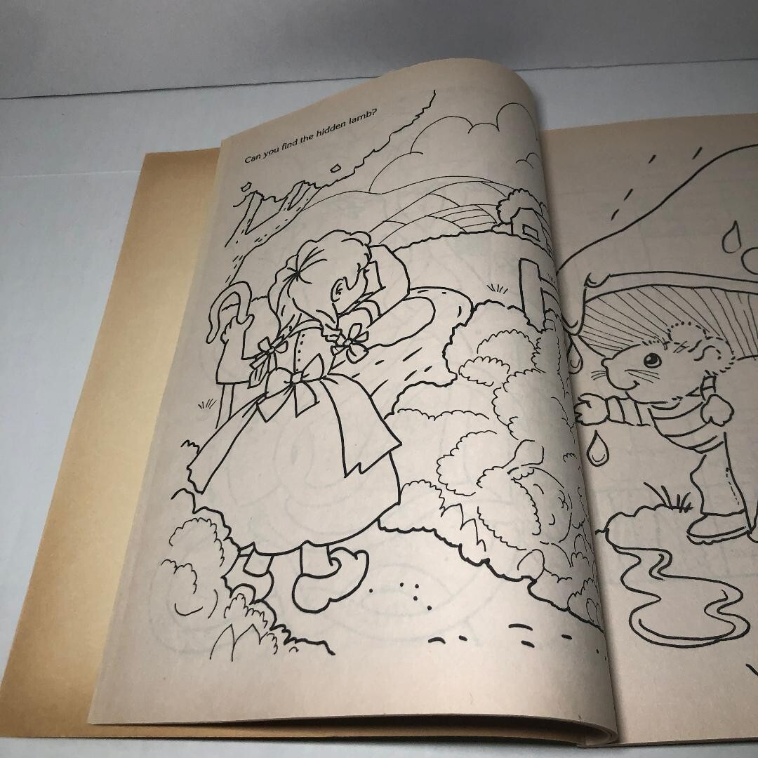 Happy Spring Big Activity Coloring Book 1993 Golden’s Books Learning Easter 90’s
