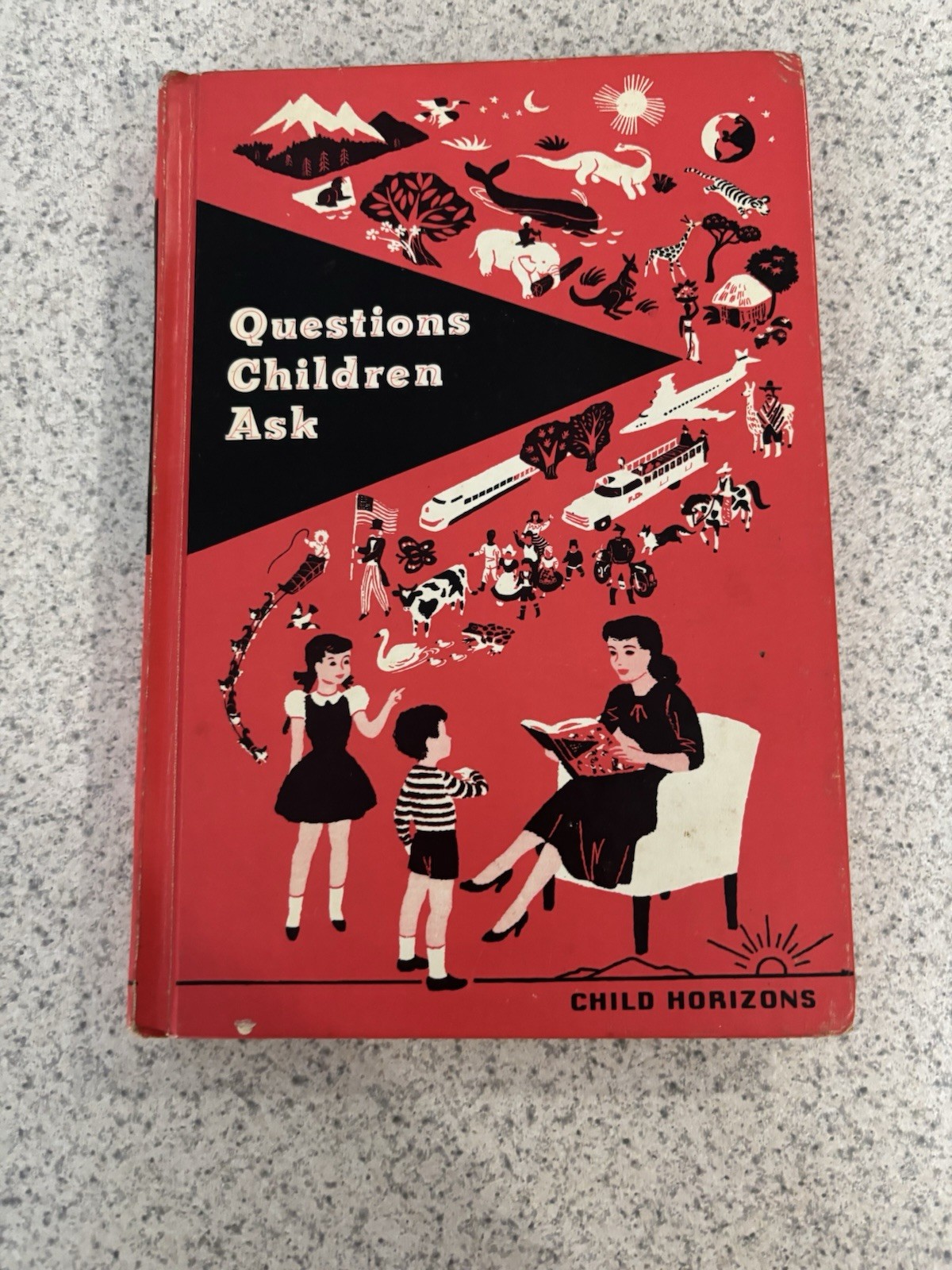 VTG 1960 CHILD HORIZONS Questions Children Ask, Educational Hardcover