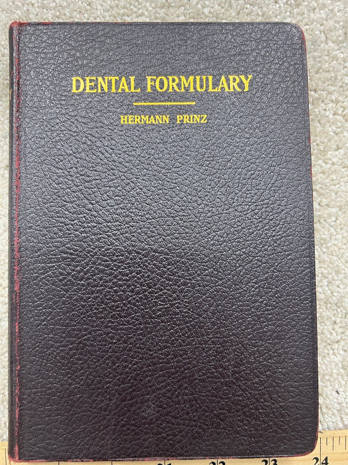 Dental Formulary Hermann Prinz 1936 Fifth Edition Dental Medicine Lea & Febiger