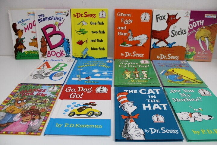 Vintage Dr. Suess Hardcover Beginners Books 1960’s Lot of 14