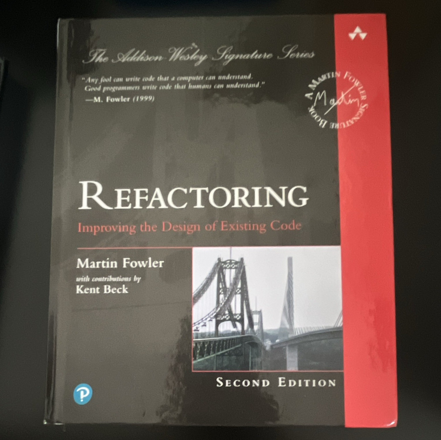 Pearson Addison-Wesley Refactoring 2nd Ed Hardcover by Fowler & Beck