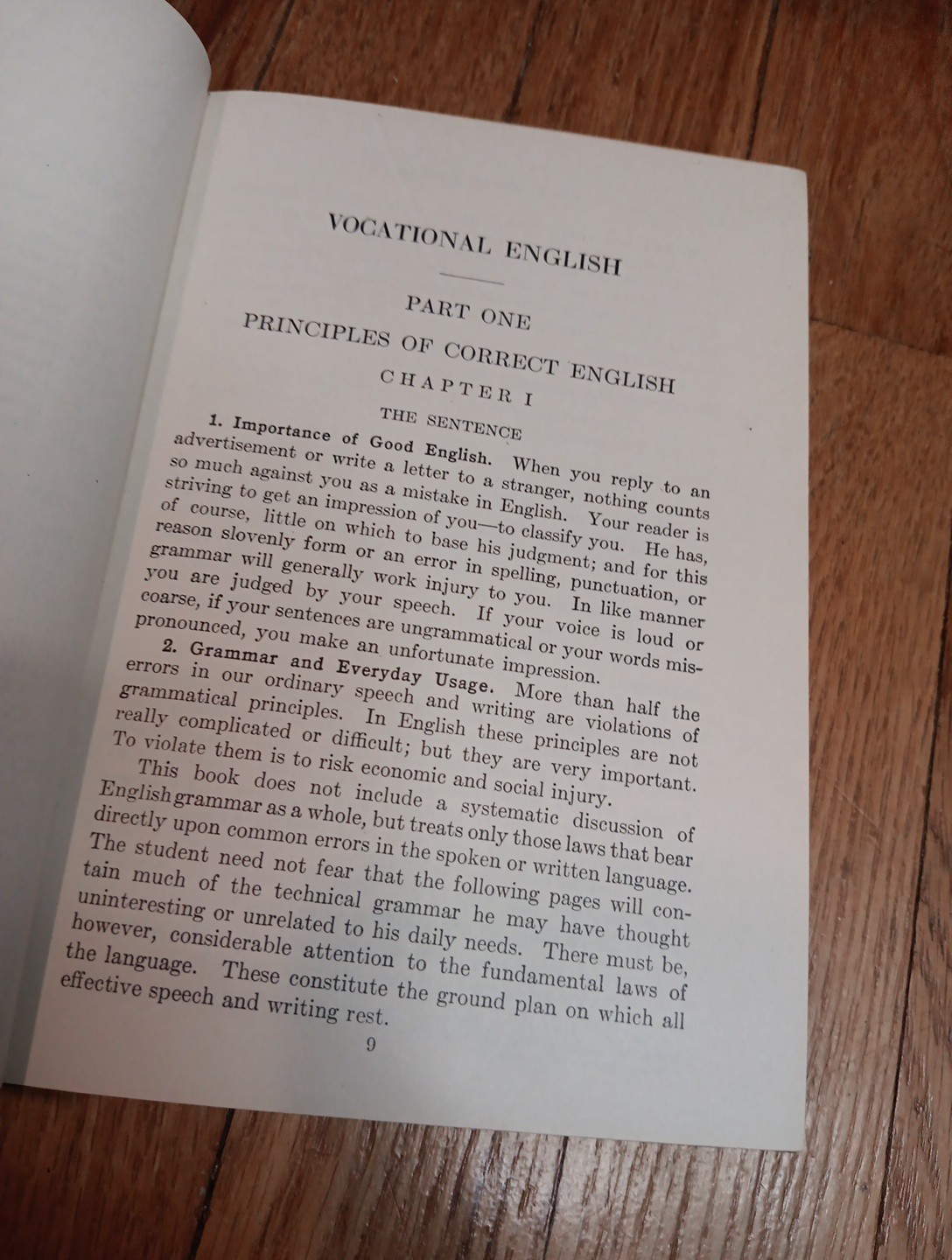 Antique 1918 Book – Vocational English for Commercial & Technical Schools antiq.