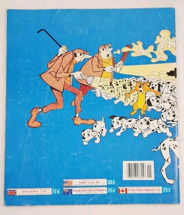 Vintage Walt Disney 101 Dalmatians Panini Sticker Book Lot Of 2 Booklets
