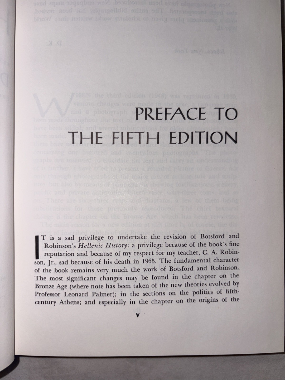 BOTSFORD AND ROBINSON’S HELLENIC HISTORY By Donald Kagan – Hardcover 1989