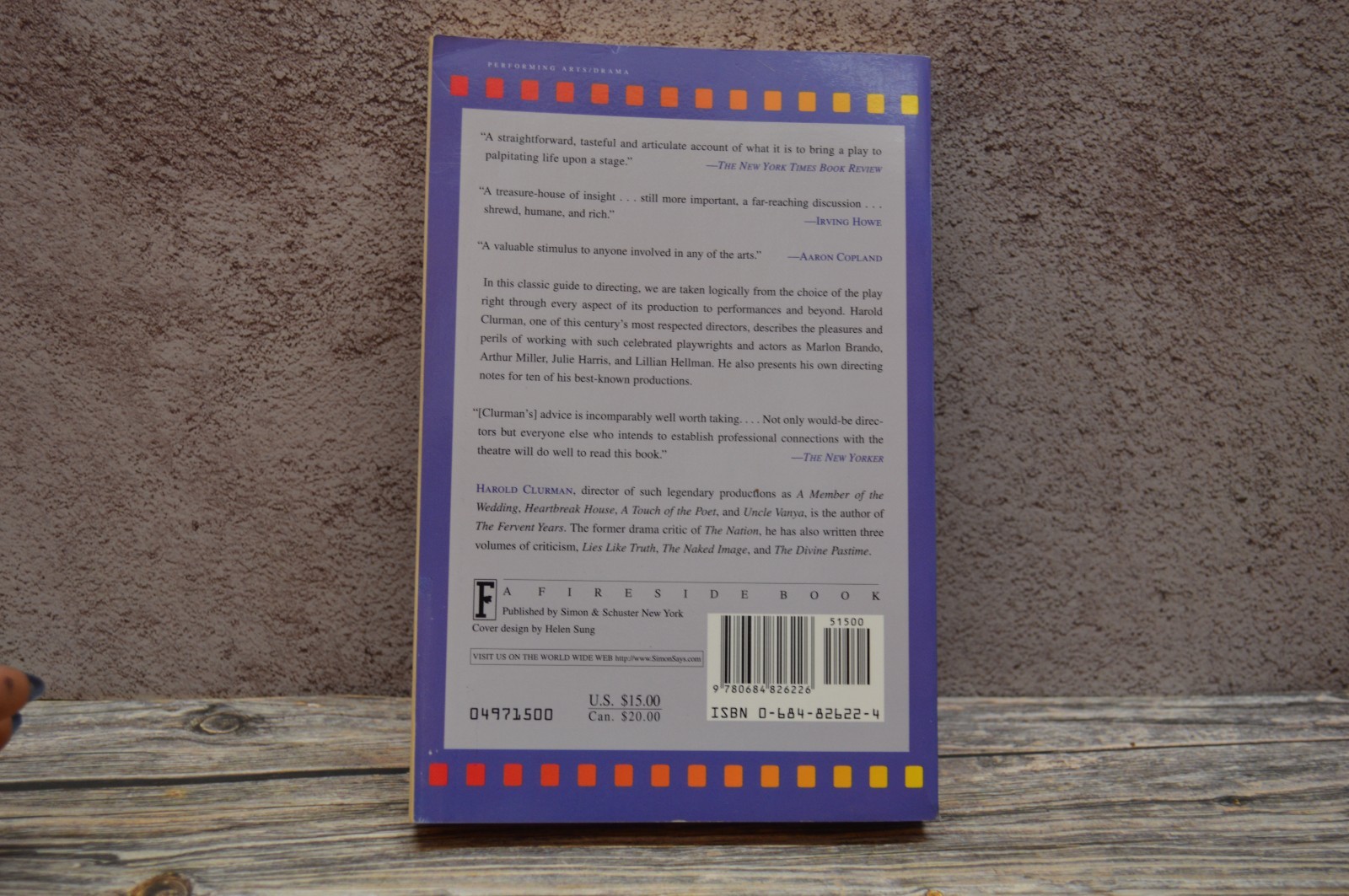 On Directing by Harold Clurman (1997, Trade Paperback)🟨⚡