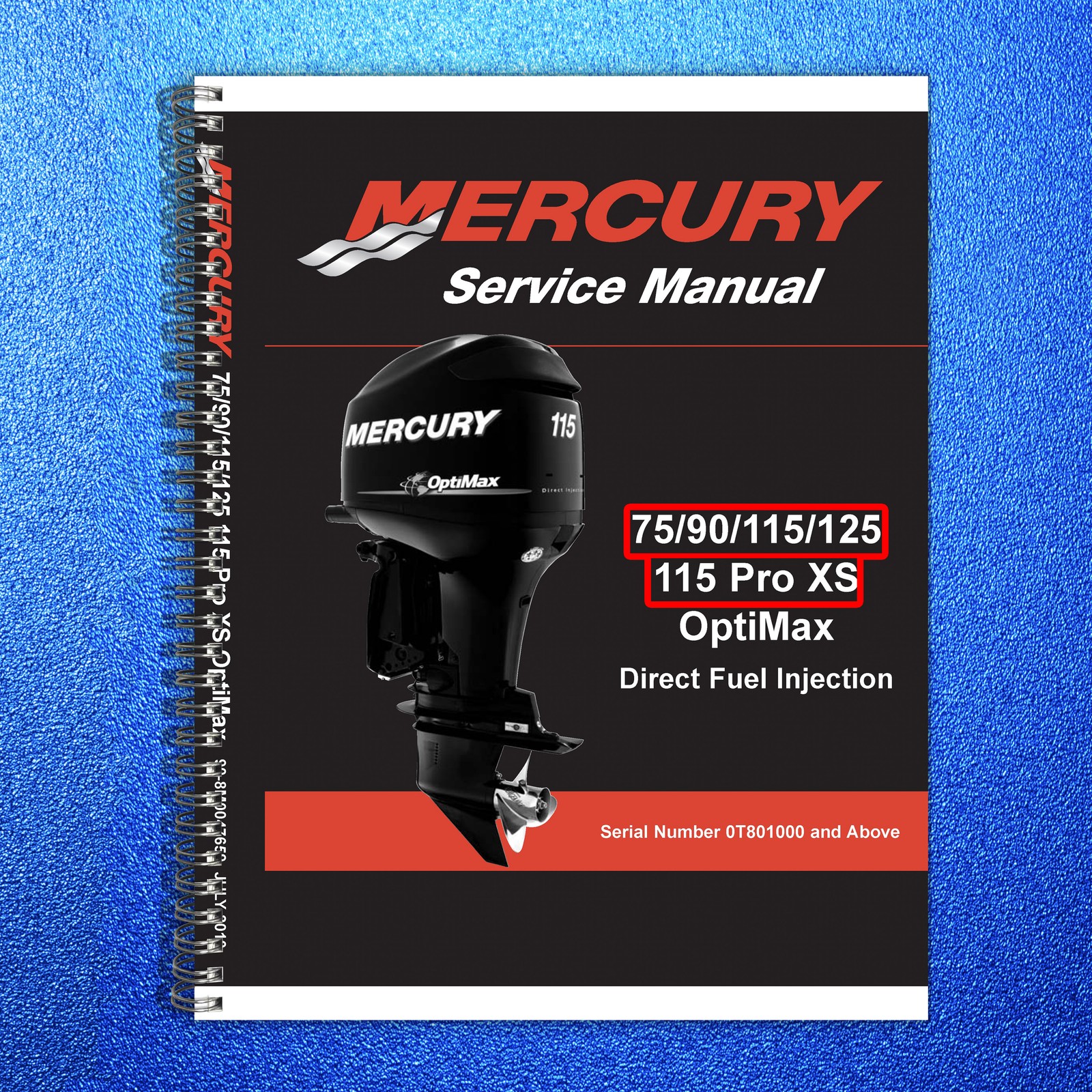 MERCURY MERCRUISER 75 90 115 125 115 Workshop Manual 2010 SN 0T801000 Up – BOUND