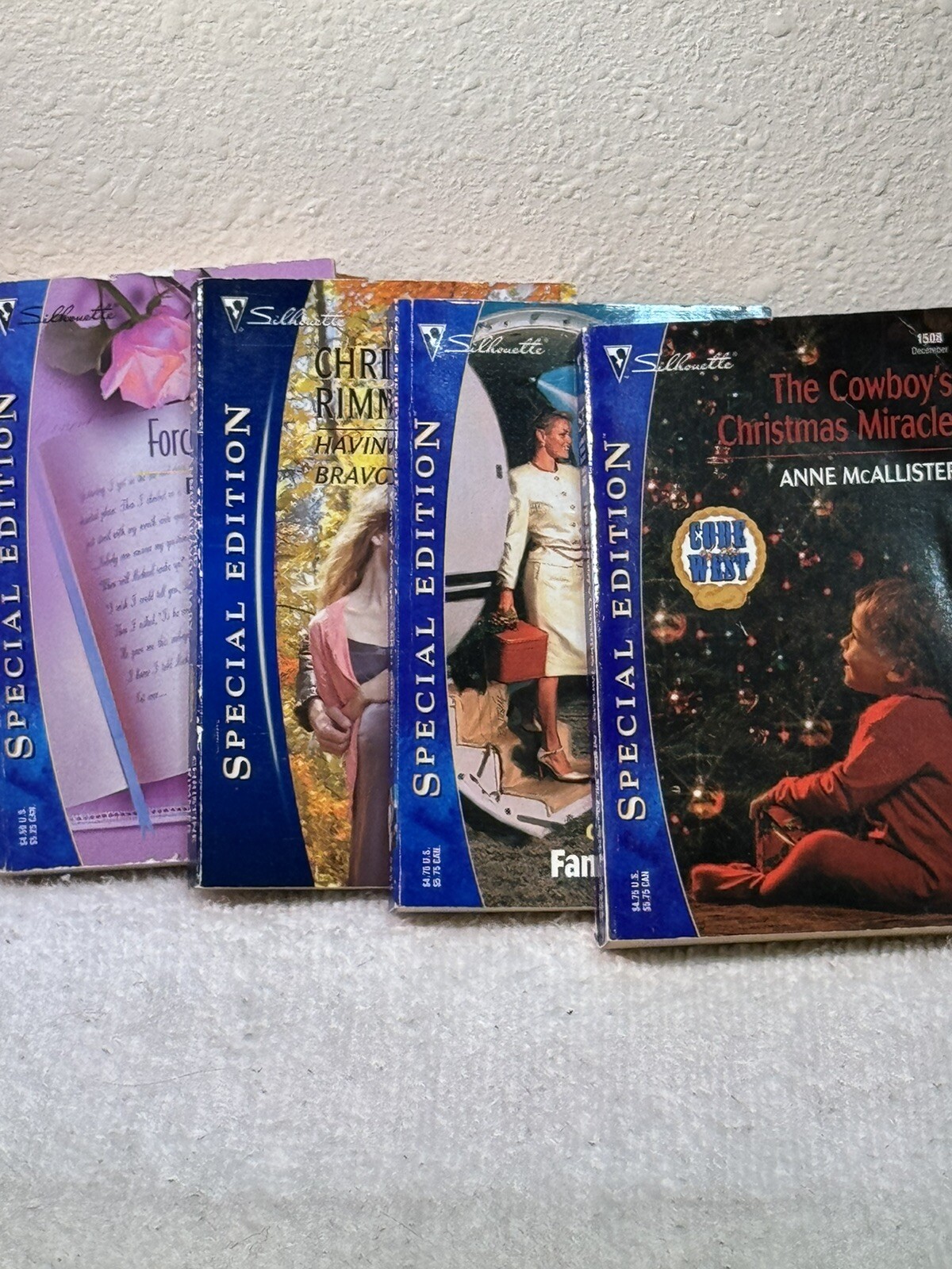 Silhouette Special Edition Series Lot 4 Paperback Books