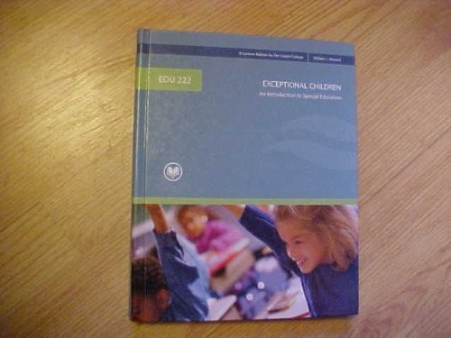 Exceptional Children: An Introduction to Special Education (Taken From Excep…