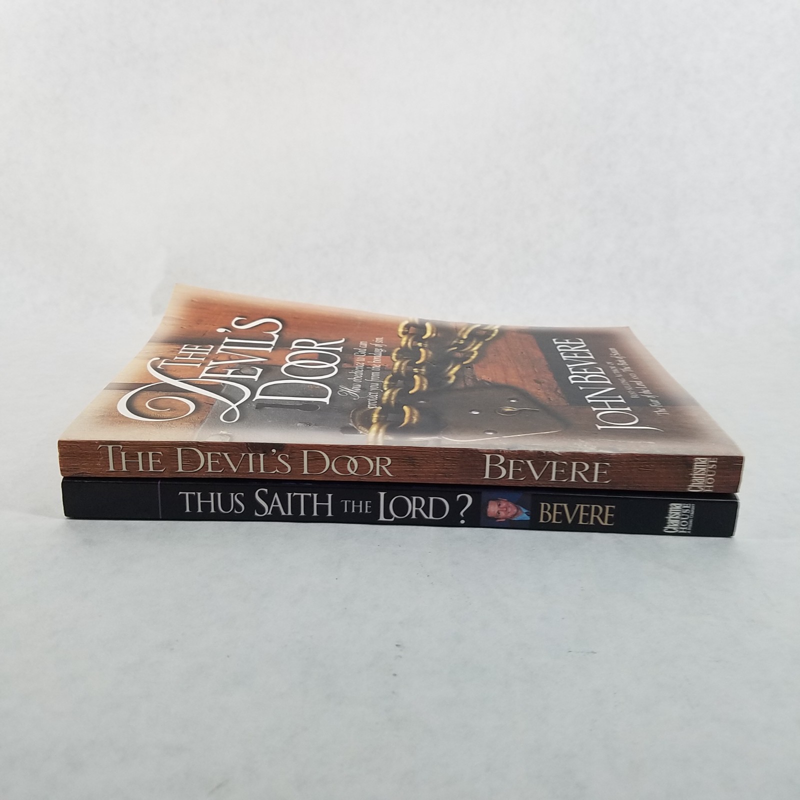 John Bevere Lot of 2 Softcovers Thus Saith the Lord? & Devil’s Door – NO MARKS